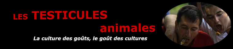 Les testicules d'animaux